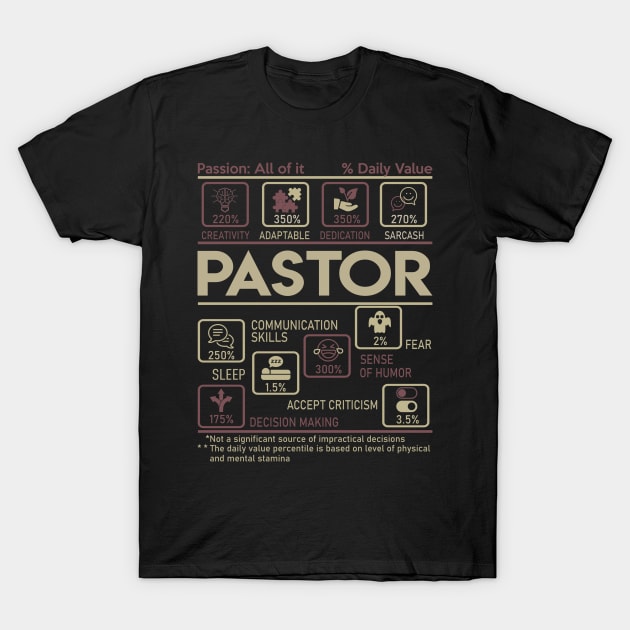 Pastor T Shirt - Multitasking Daily Value Gift Item Tee T-Shirt by candicekeely6155